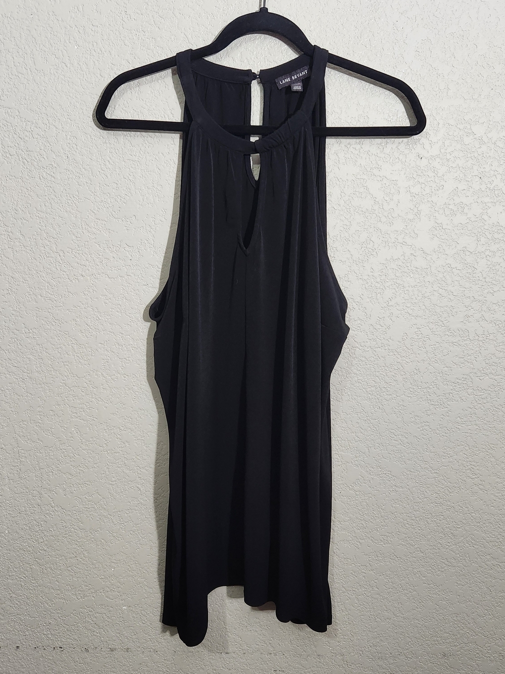 Lane Bryant Black Sleeveless Halter Dress